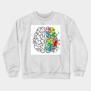 Artistic And Logical Brain Crewneck Sweatshirt